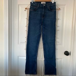 REFORMATION Liza High Rise Straight Jeans in Jamaica